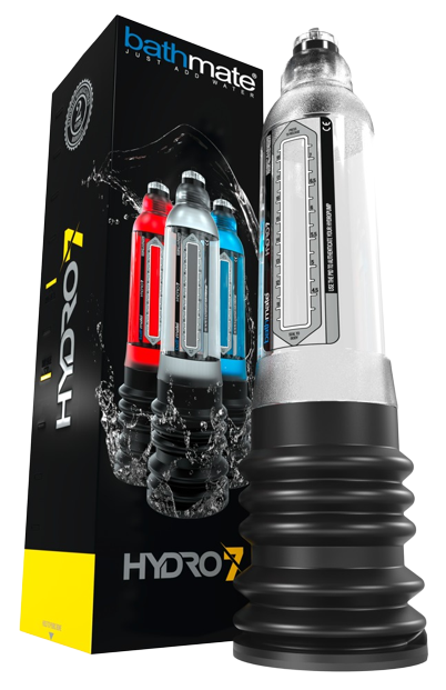 Bathmate Hydro7 Clear Penis Pump with Water