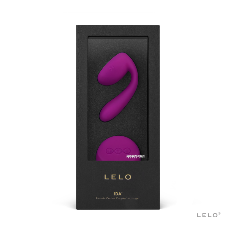 Lelo Ida Remote Control Couple Vibrator Deep Rose