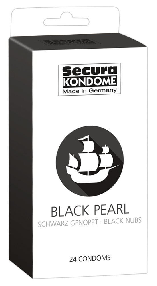 Secura Kondome Black Pearl 24 Pack Kondomer Med Stimulerende Knopper