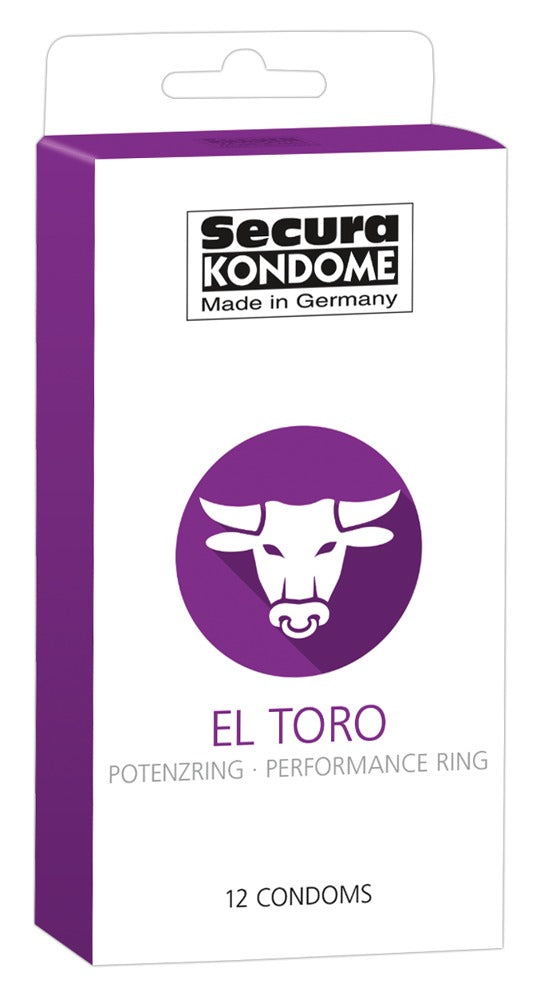 Secura Kondome El Toro Condoms With Potency Ring