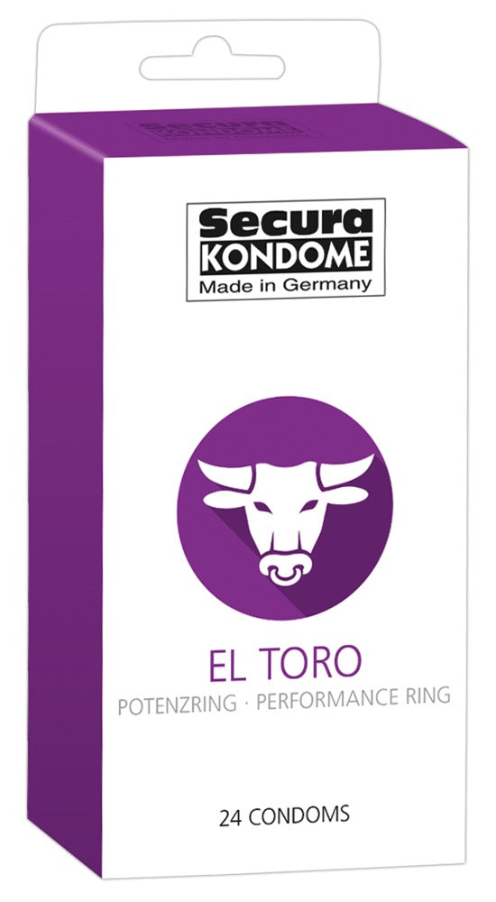 Secura Kondome El Toro Kondomer Med Potens Ring