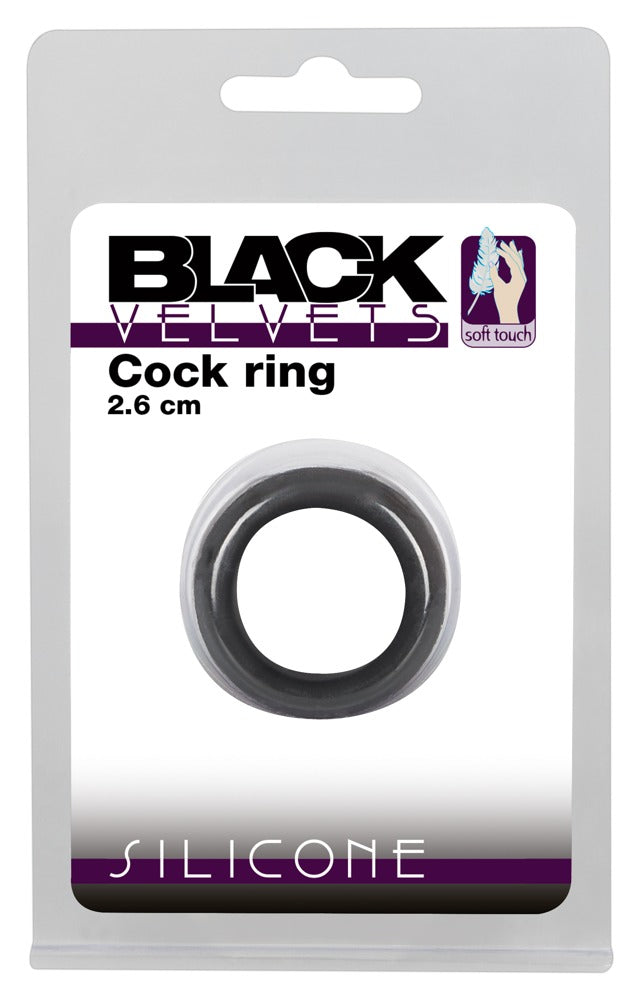 Black Velvet Penis ring Ø 2,6 cm