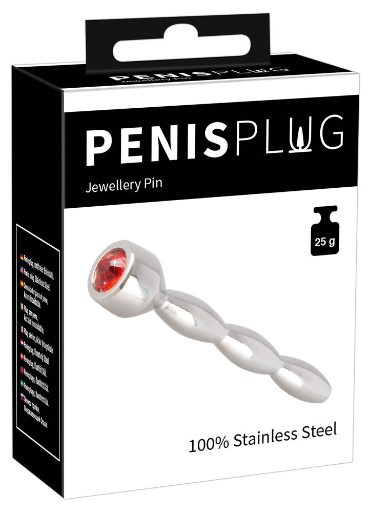 PenisPlug Wavy Dilator Med Smykke