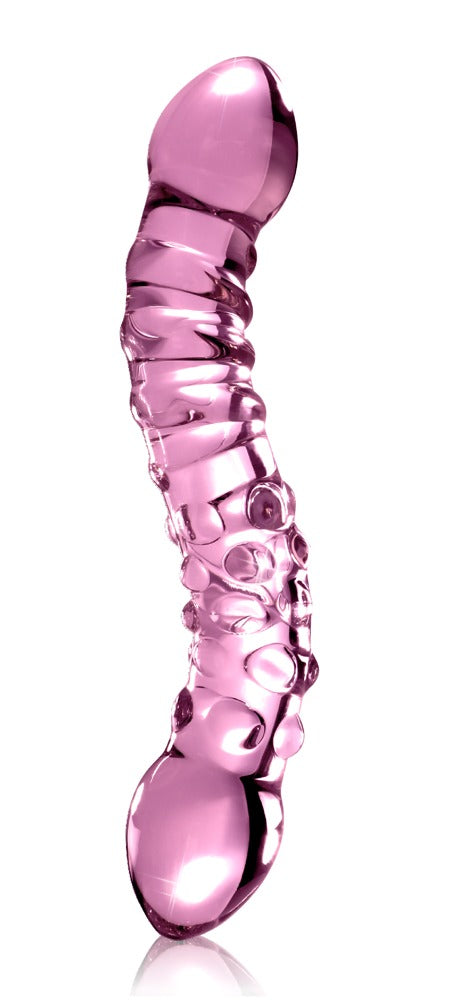 Icicles No.55 Pink Dobbel Glas Dildo