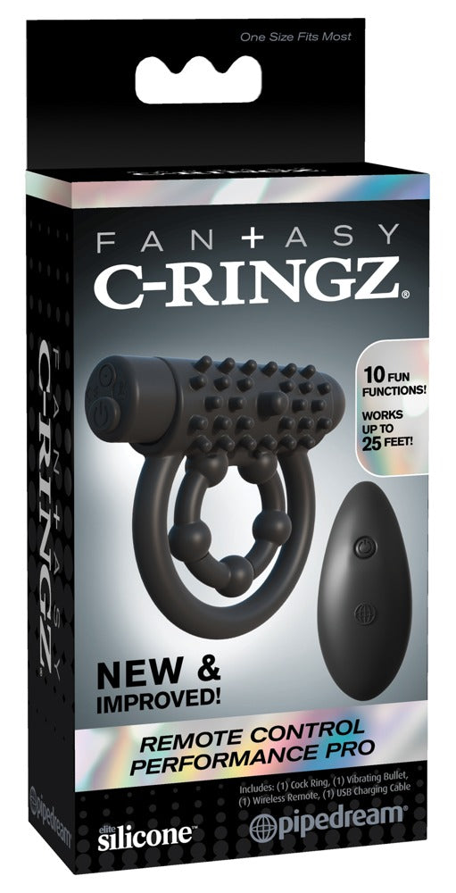 Fantasy C-Ringz Remote Control Performance Pro Penis and Testicle Ring