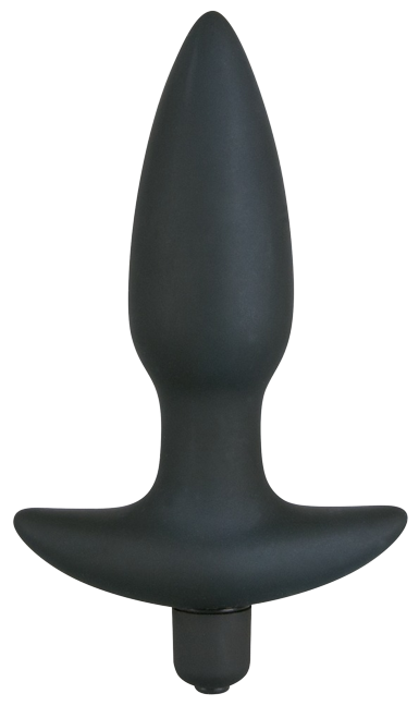 Black Velvet's Vibrating Silicone Butt Plug Medium