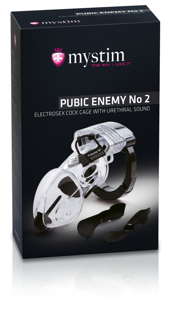 Mystim Pubic Enemy No.2 Electro Penis Cage With Dilator