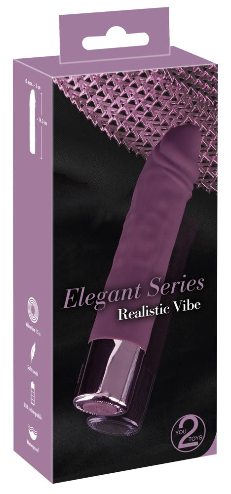 Elegant Series Realistisk Vibe Dildo Vibrator