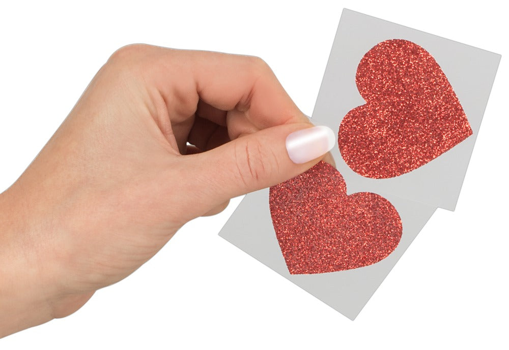 Cottelli Accessoires Nipple Stickers Hjerte Udsmykning