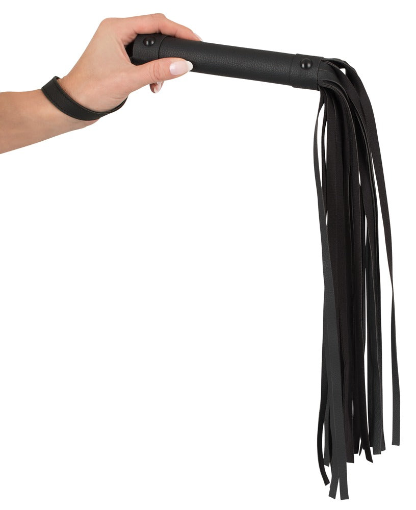 Fetish Flogger Leather Whip With Strap