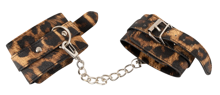 Excellent Power Fancy Wrist Handcuffs Leopard