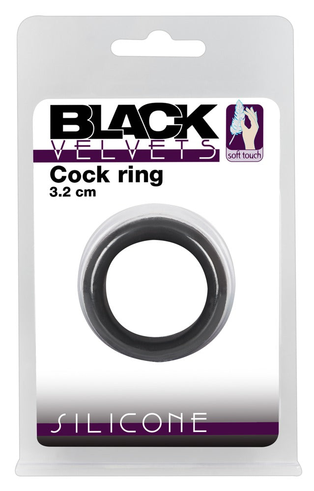 Black Velvet Penis ring Ø 3.2 cm