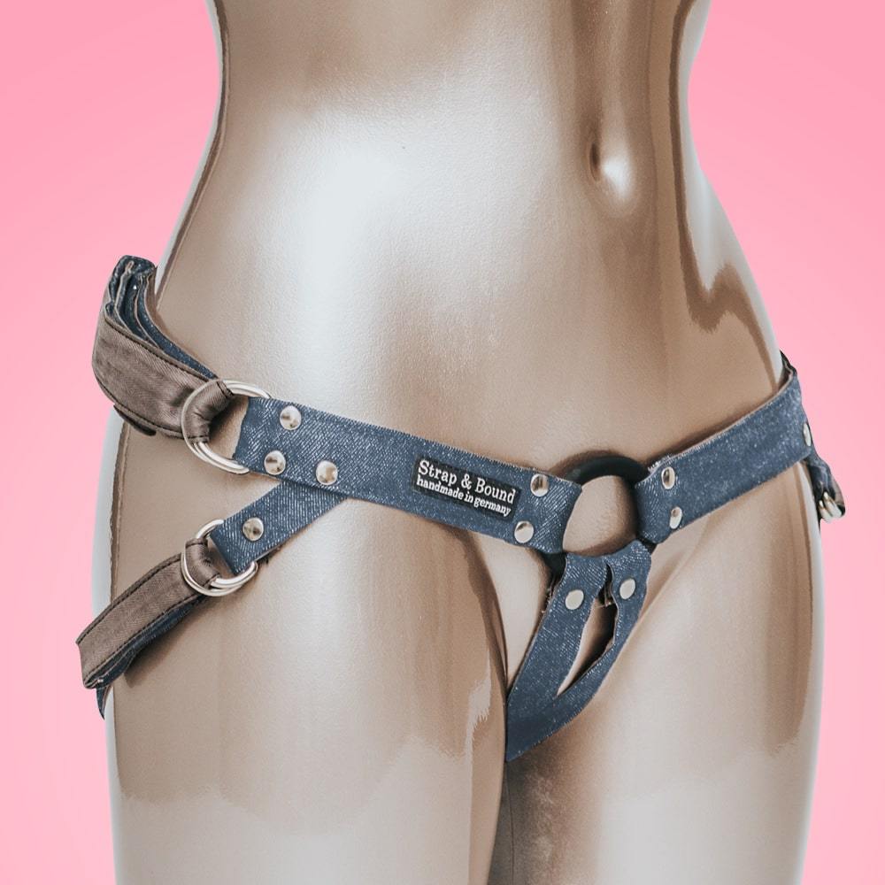 Fun Factory Strap-on Harness Denim One size Jeans Blue