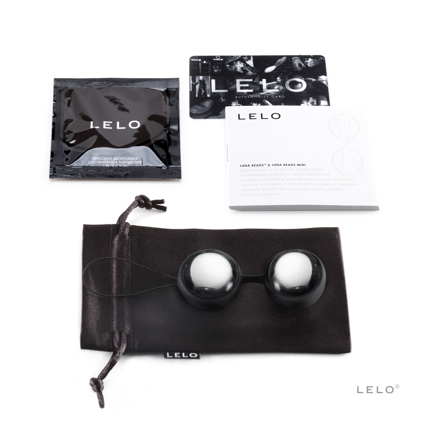 Lelo Insignia Luxe  Luna Beads Silver Stainless Steel