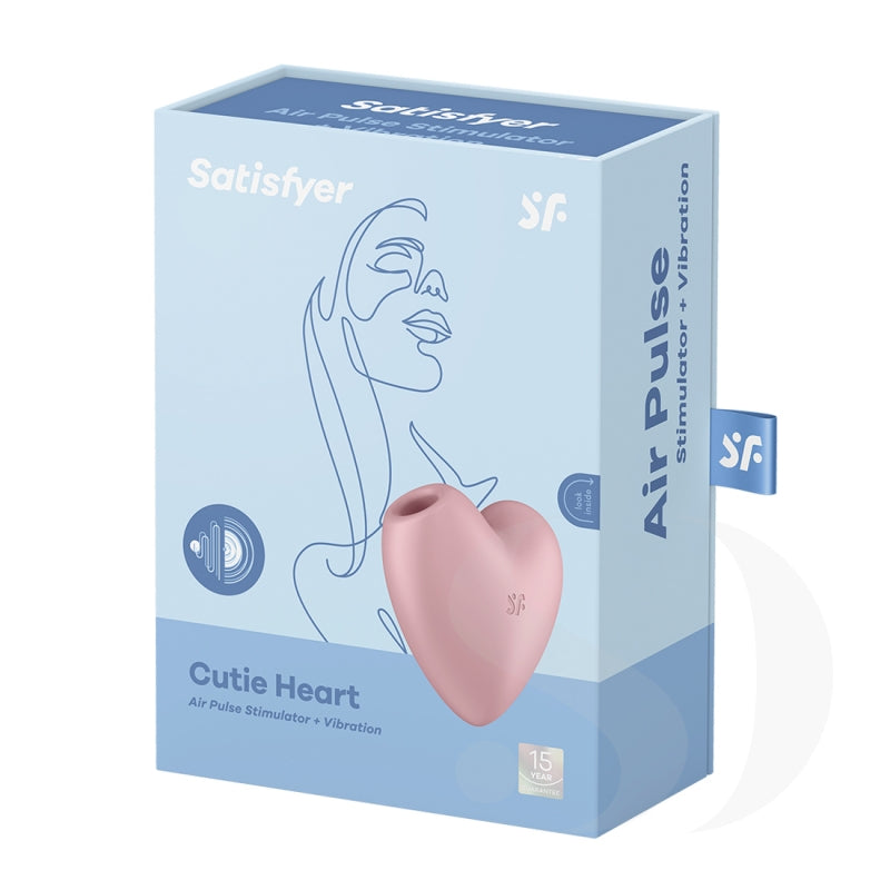 Satisfyer Cutie Heart Air Pulse Stimulator + Vibrator